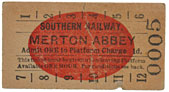 Lot 3296 Rail Platform Ticket in Paddington Ticket Auction Sale 502